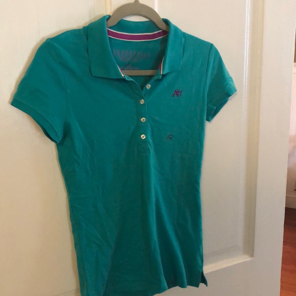 Girls aqua polo